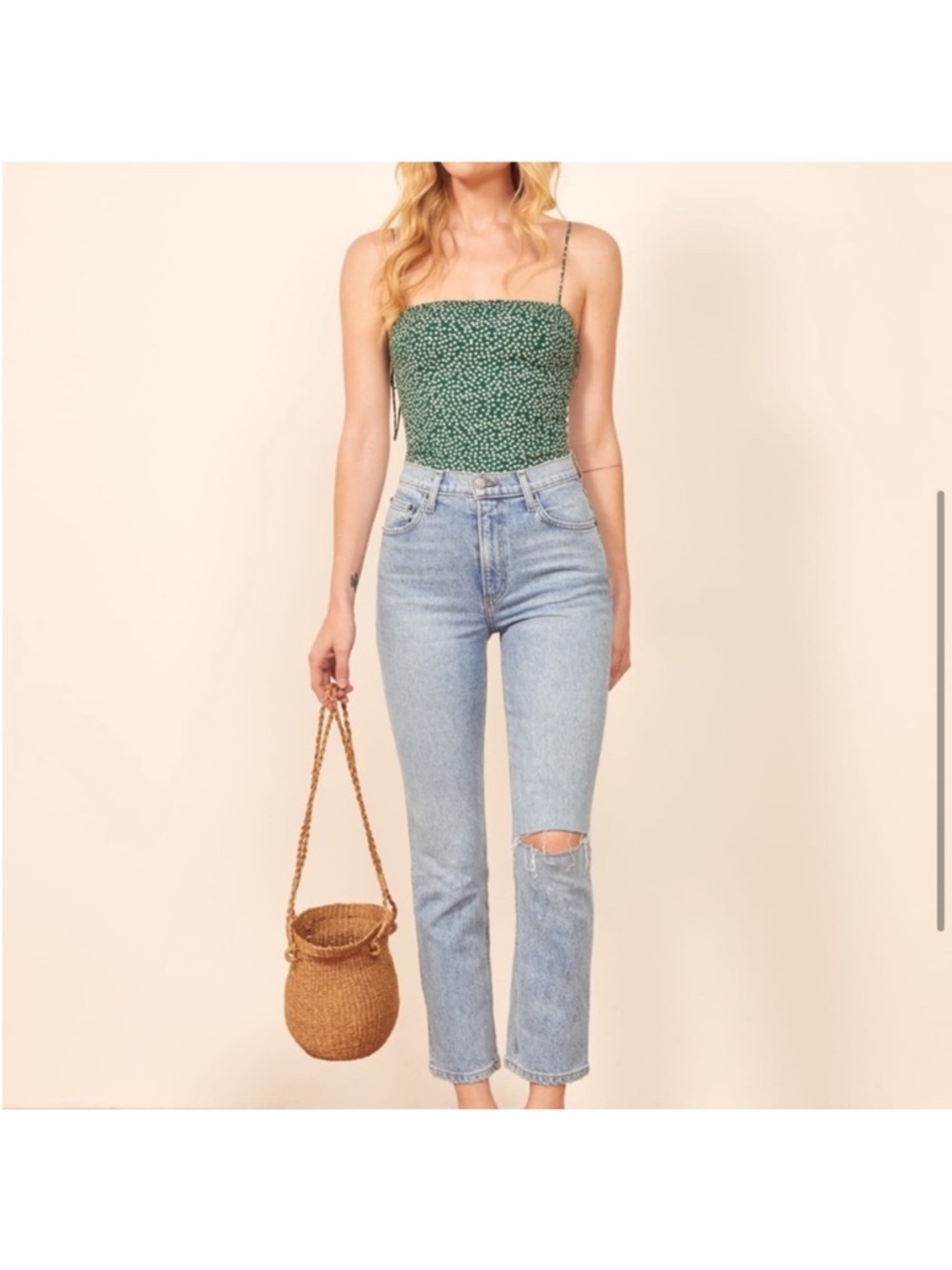 Reformation Liza High Waist Straight Jean - size 25